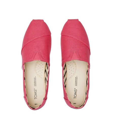 Womens/ladies Alpargata Classic Espadrilles Pink Toms
