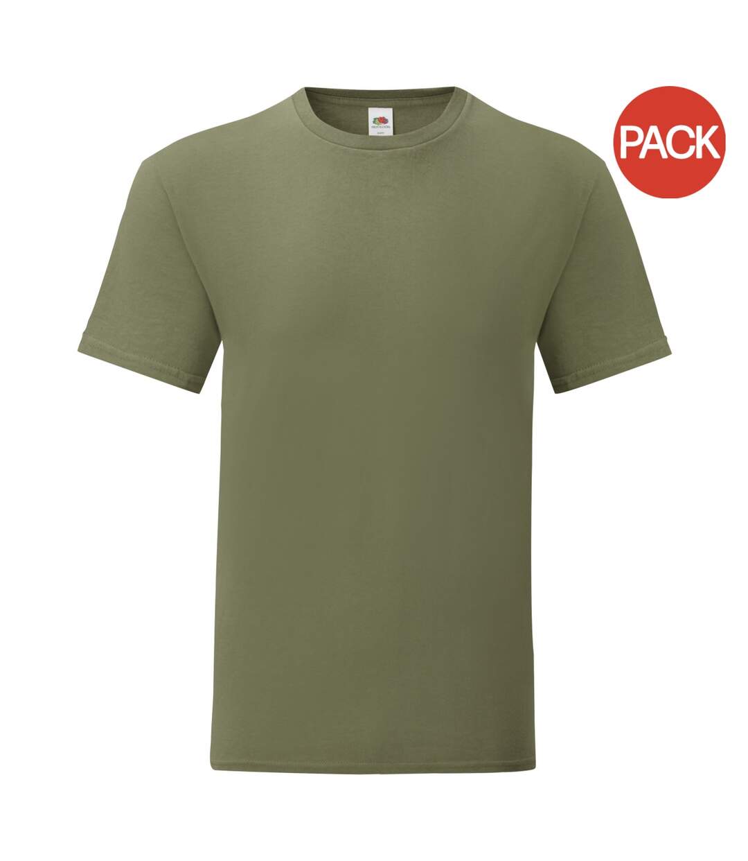 Fruit Of The Loom - T-shirt ICONIC - Hommes (Vert kaki) - UTPC4369