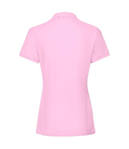 Polo Premium Femme Rose Clair Fruit Of The Loom
