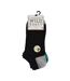 5 Pack Mens Bamboo Trainer Socks with Coloured Heel & Toe-2