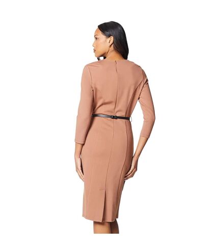 Robe droite femme brun-beige Principles