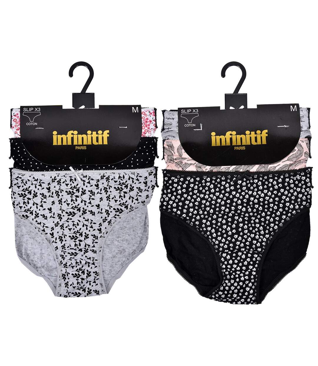 Culottes Femme INFINITIF en COTON Pack de 6 Culottes INFINITIF 0590-2