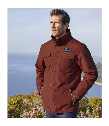 Parka homme rouge orangé Atlas For Men
