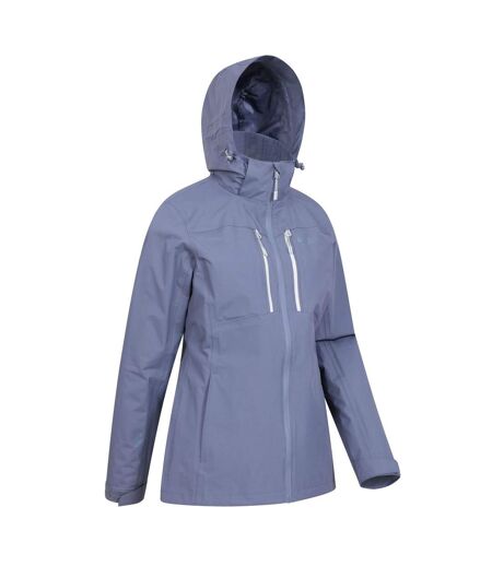 Womens/ladies rainforest ii extreme waterproof jacket blue Mountain Warehouse