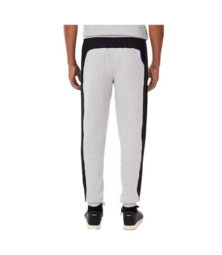 Jogging gris/noir homme lacoste tapered colour