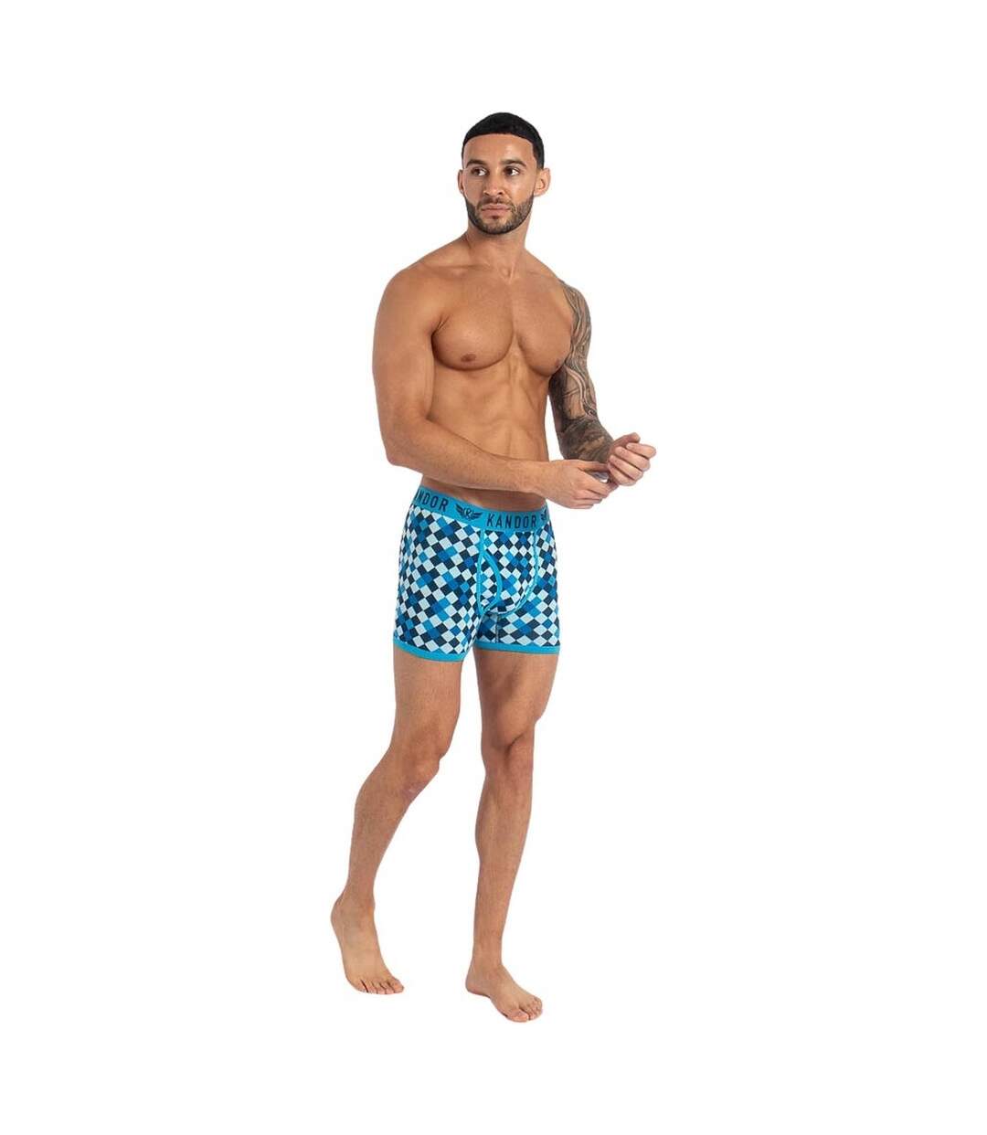 Boxers jeckers homme bleu Kandor