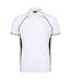 Polo Performance Hommes Blanc Noir Finden And Hales-1