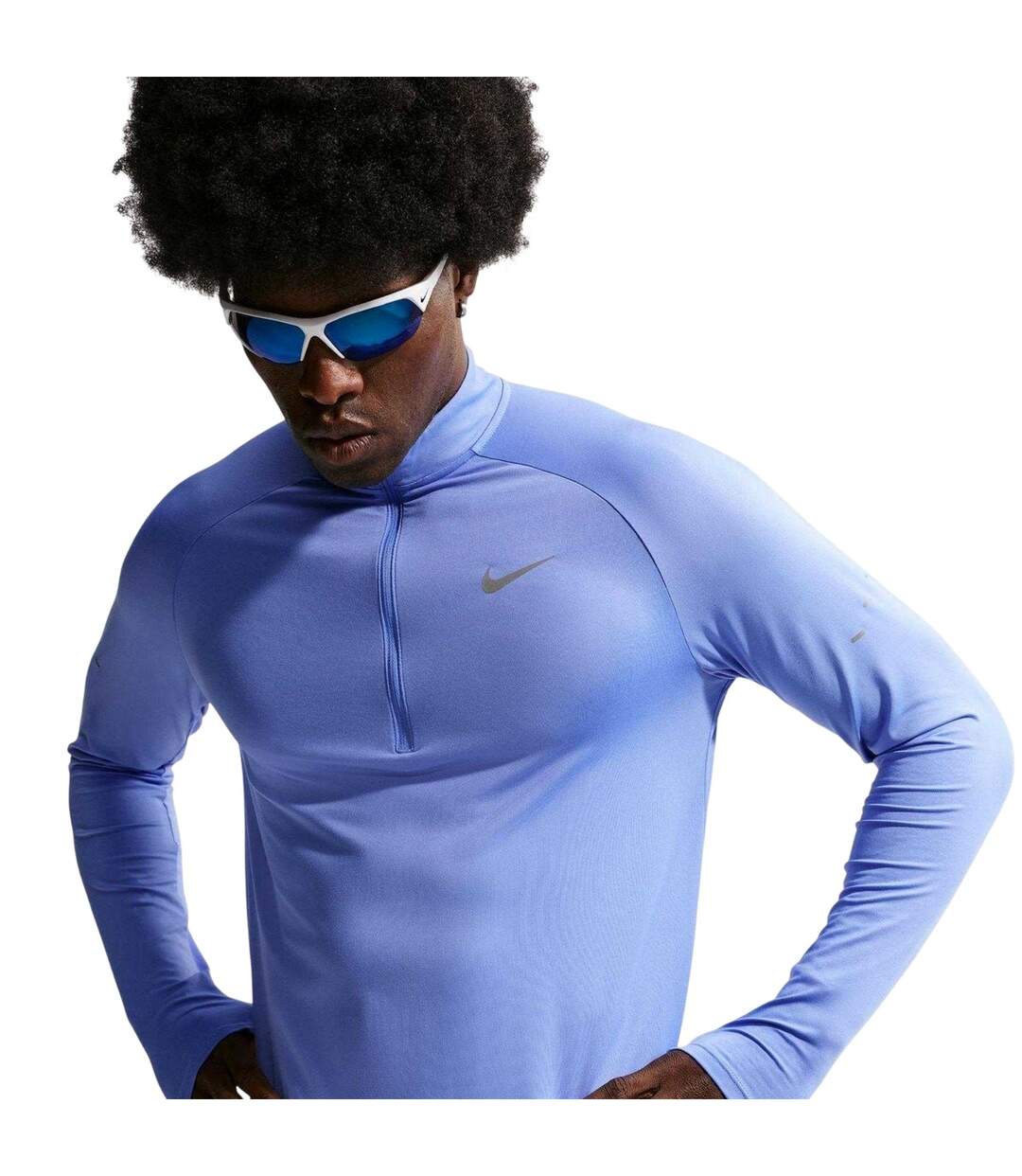 Haut Motif/style Course À Pied Stride Homme Bleu Roi Nike-4