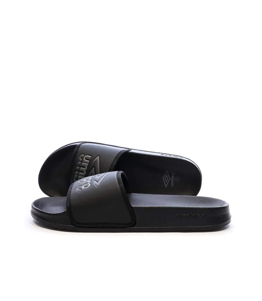 Claquettes noir homme umbro um tilio-1