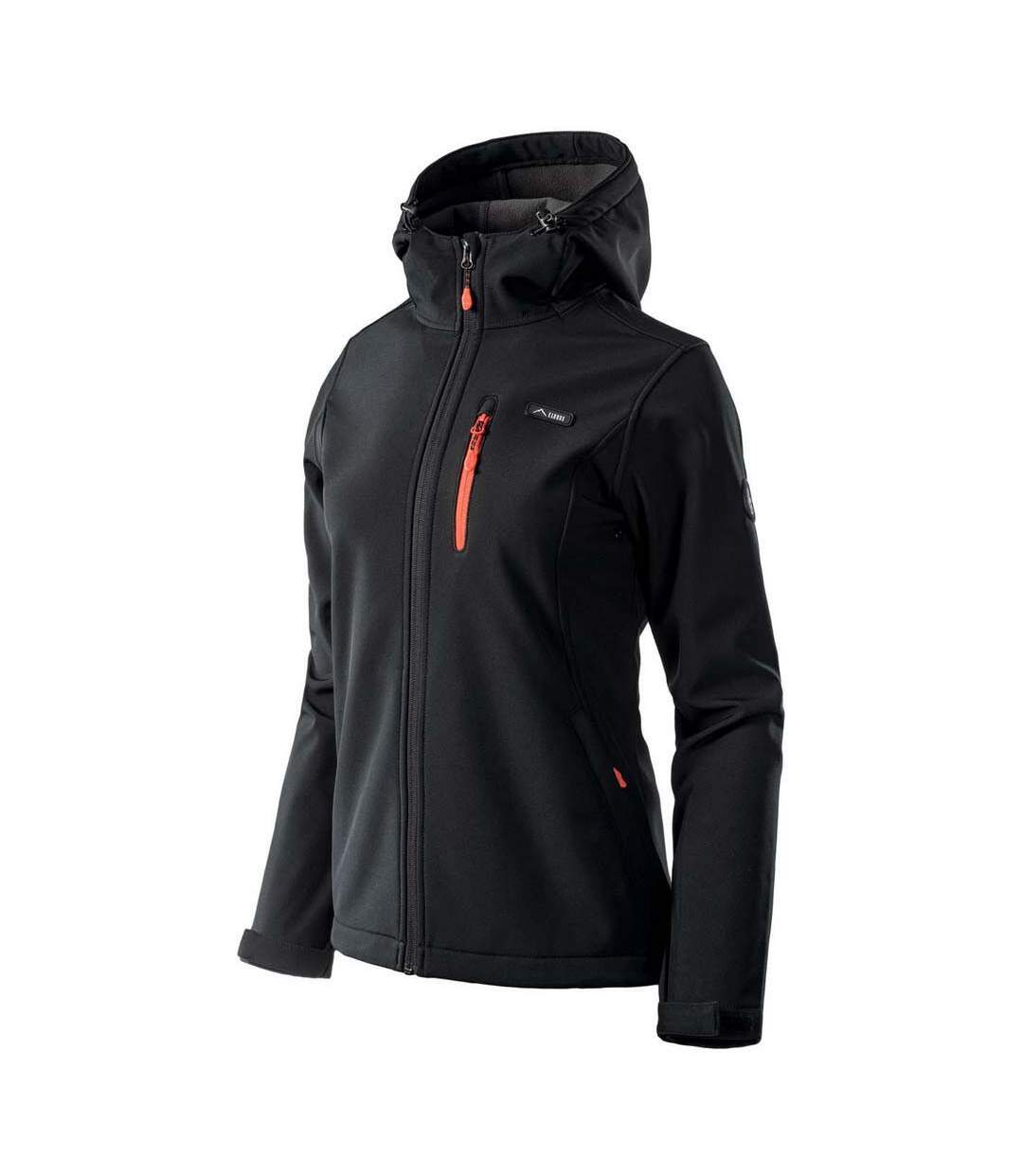 Veste iver femme noir / orange sanguine / anthracite Elbrus-4