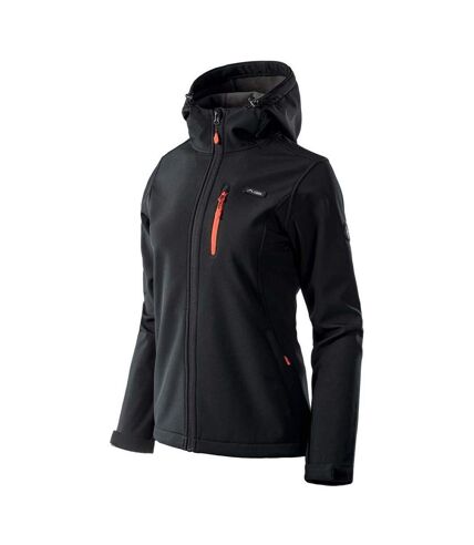 Veste iver femme noir / orange sanguine / anthracite Elbrus