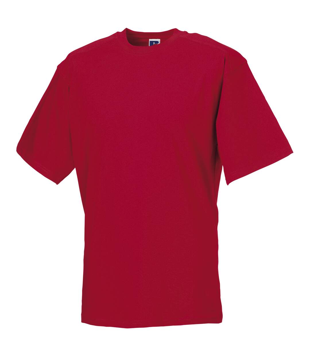 Europe t-shirt à manches courtes 100% coton homme rouge classique Russell