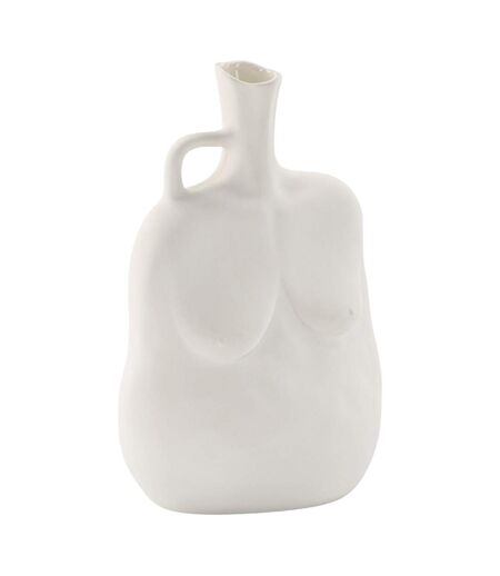 Vase Buste en Céramique Conta 25cm Blanc Cassé