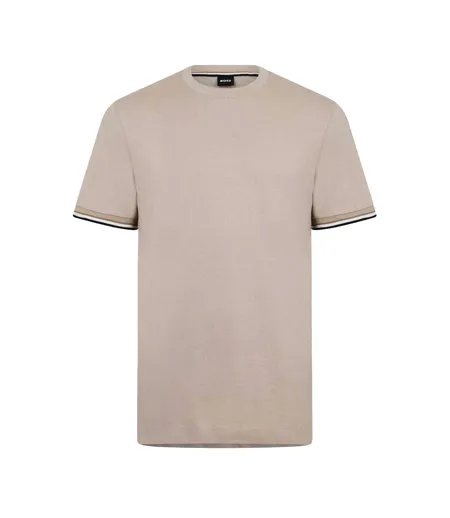 T-shirt Thompson Homme Beige Clair Boss