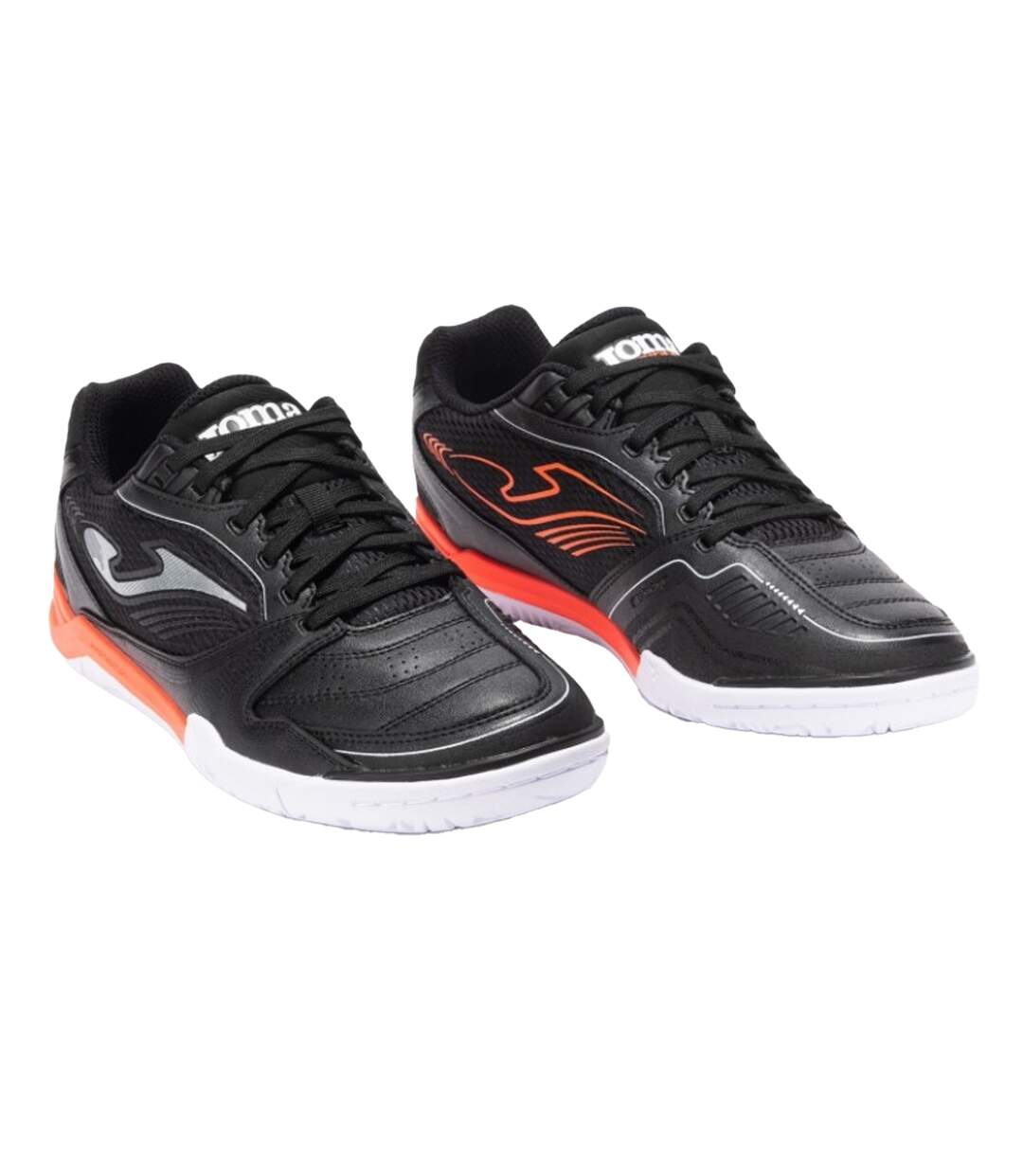 Mens Dribling Dribbling Synthetic Indoor Football Trainers Black White Orange Joma-4
