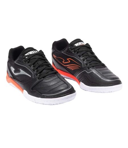 Mens Dribling Dribbling Synthetic Indoor Football Trainers Black White Orange Joma