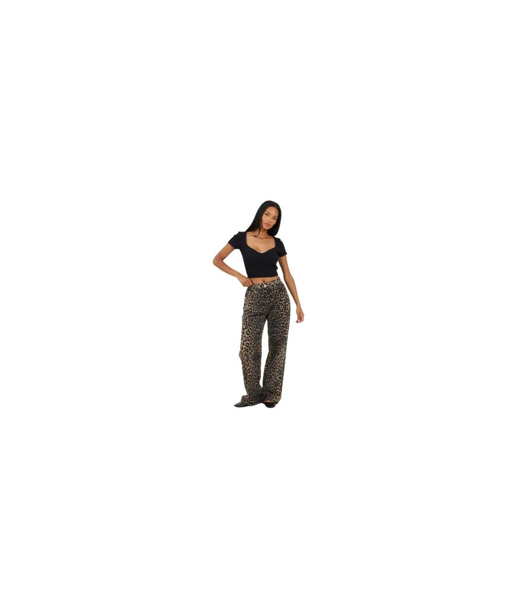 Haut Court Femme Noir Brave Soul-1