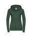 Veste À Capuche Authentic Femme Vert Bouteille Russell-1