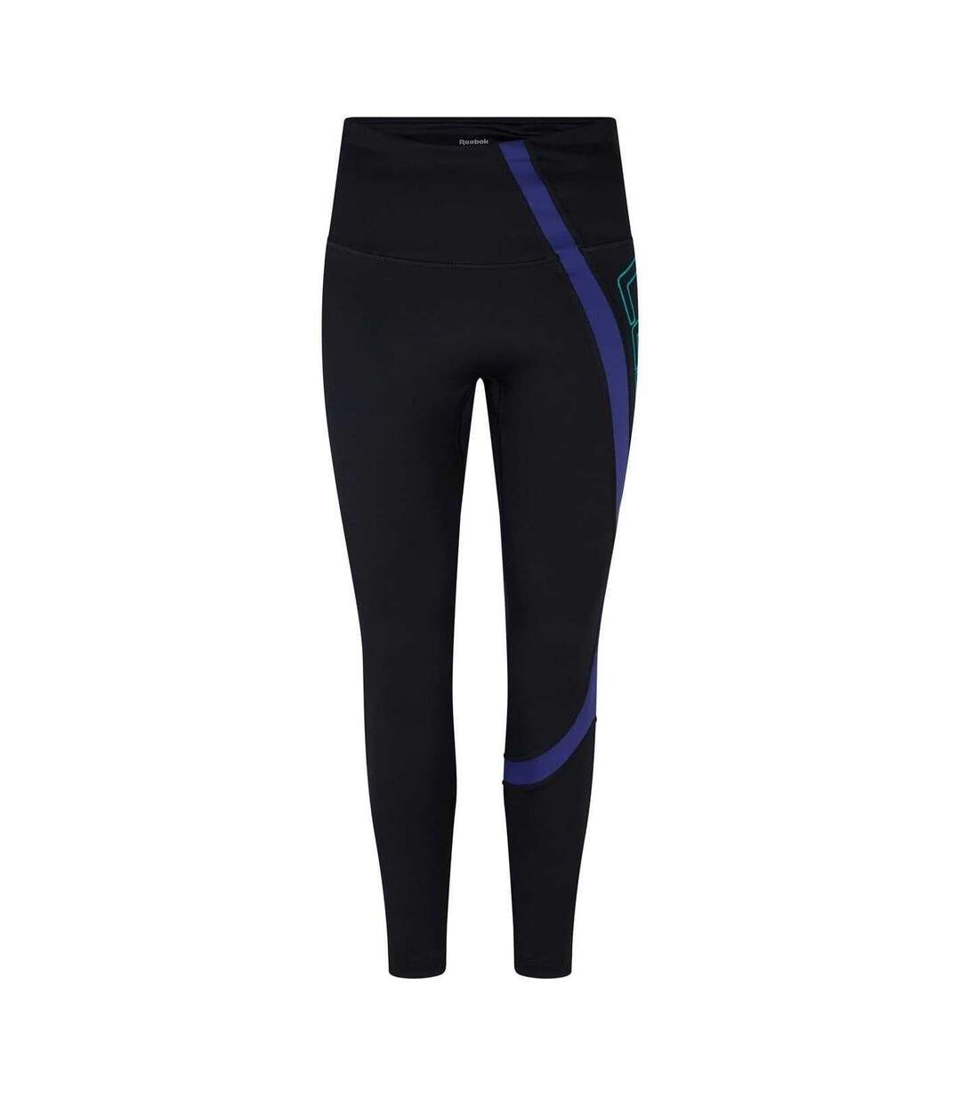 Womens/ladies Les Mills Vector Leggings Black Marl Reebok-1
