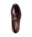 Mens Garfield Leather Penny Loafers Bordo Base London-4