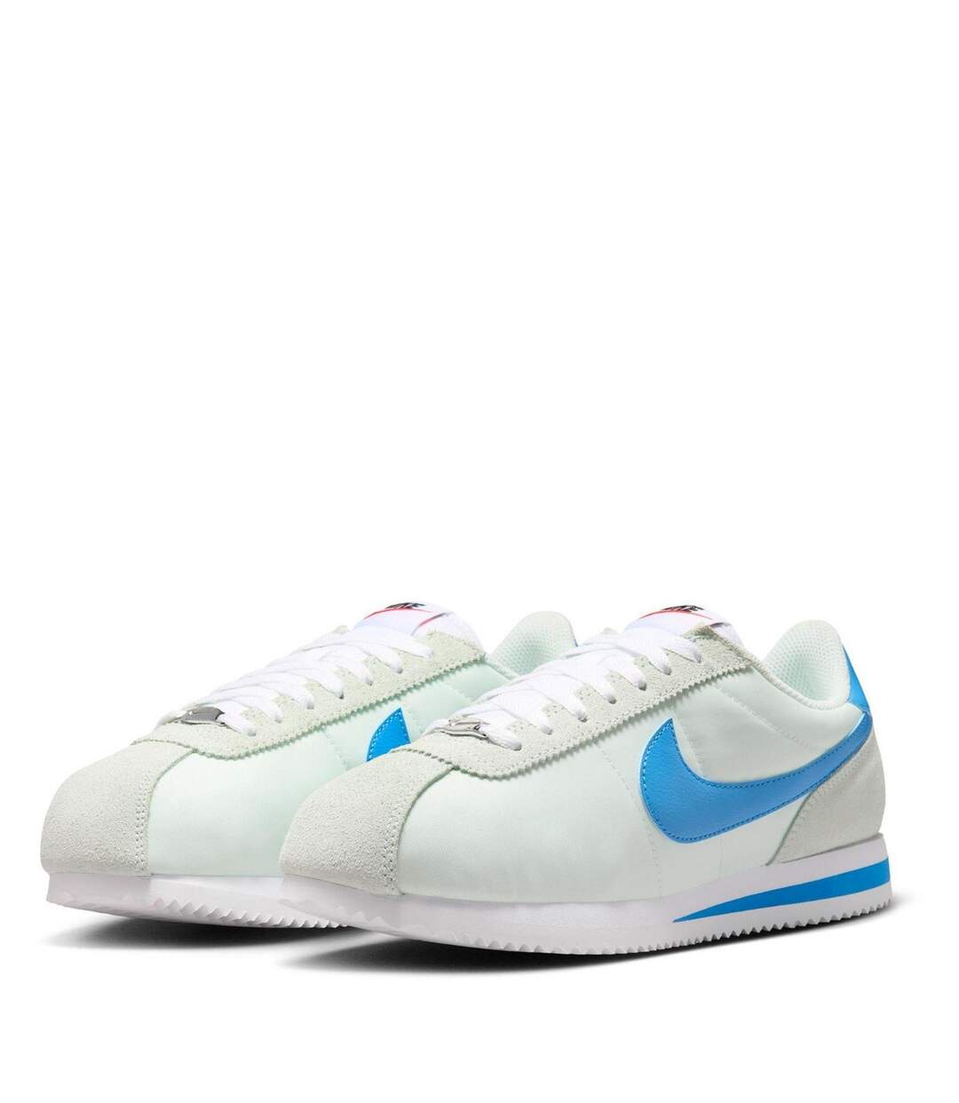 Womens/ladies Cortez Suede Trainers Barley Green Nike-2