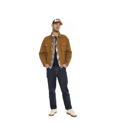Veste homme en serge de coton Worker Camel Vondutch