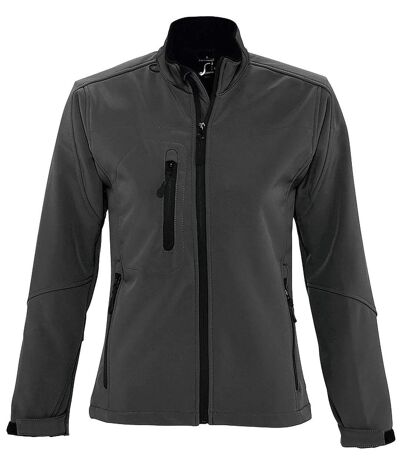 Veste softshell imperméable respirante femme 46800 - gris anthracite