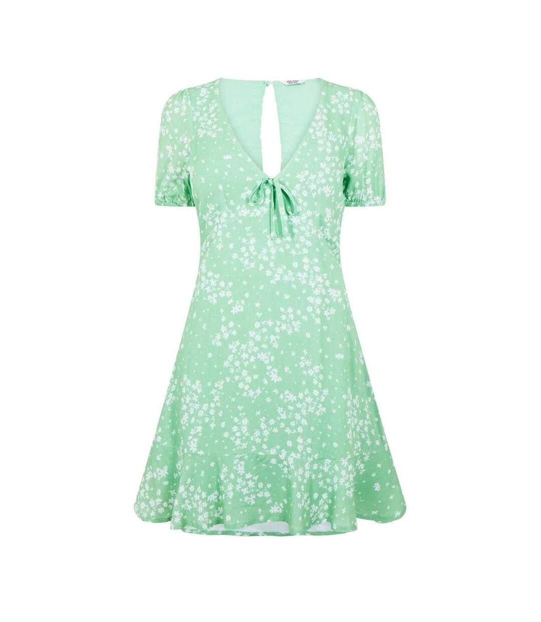 Womens/ladies Ditsy Floral Mini Dress Green Jack Wills-2