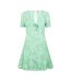 Womens/ladies Ditsy Floral Mini Dress Green Jack Wills-2