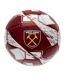 West Ham United FC - Ballon de foot NIMBUS (Bordeaux / Blanc) (Taille 5) - UTTA9663