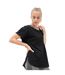 Tombo T-shirt à encolure dégagée pour femmes/femmes (Noir) - UTPC4413-1