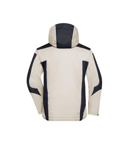 Veste Softshell Craftsmen Adulte Beige Gris Noir James And Nicholson