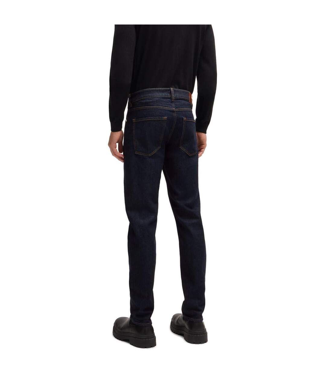 Mens 5 Pockets Slim Jeans Navy Boss-4
