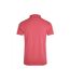 Mens miles pique organic polo shirt dark pink Weird Fish-2