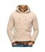 Sweat à capuche beige homme superdry embossed-1