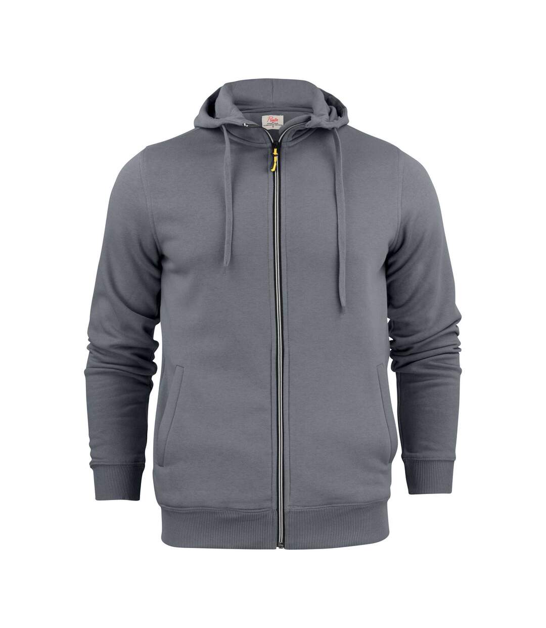 Veste À Capuche Motif/style Uni Homme Gris Acier Printer-1