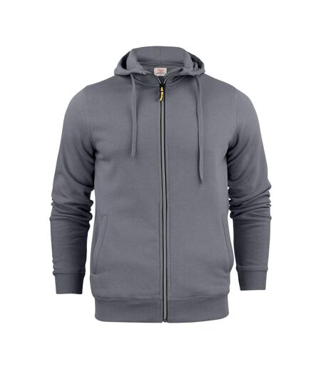 Veste À Capuche Motif/style Uni Homme Gris Acier Printer