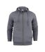 Veste À Capuche Motif/style Uni Homme Gris Acier Printer-1