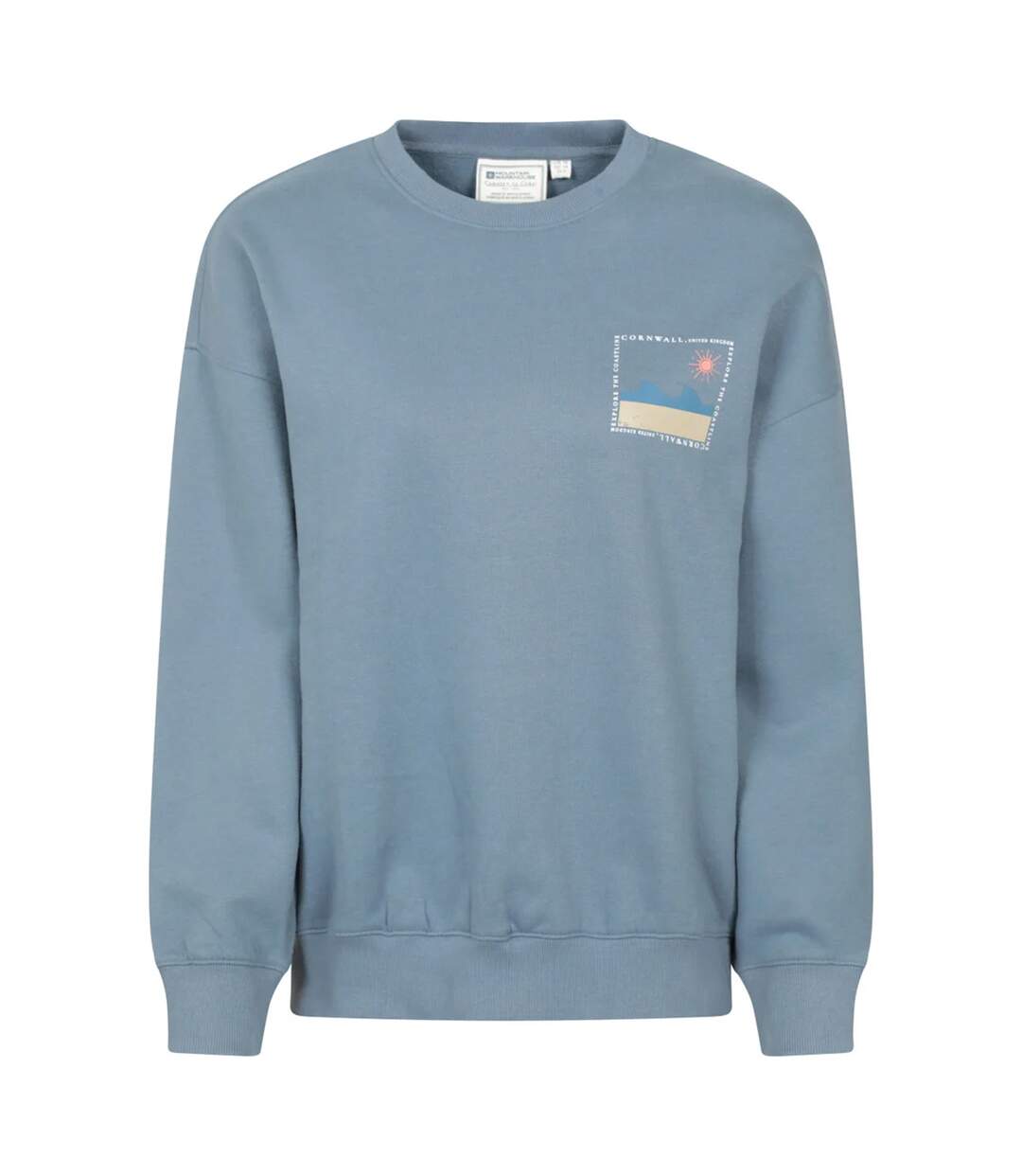 Womens/ladies Tidal Wave Relaxed Fit Sweatshirt Blue Mountain Warehouse-1