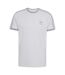 Mens 3 Stripes Cotton T-shirt Grey Adidas-2