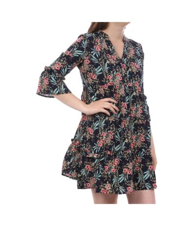 Robe Marine à fleurs Femme Vero Moda Easy - S