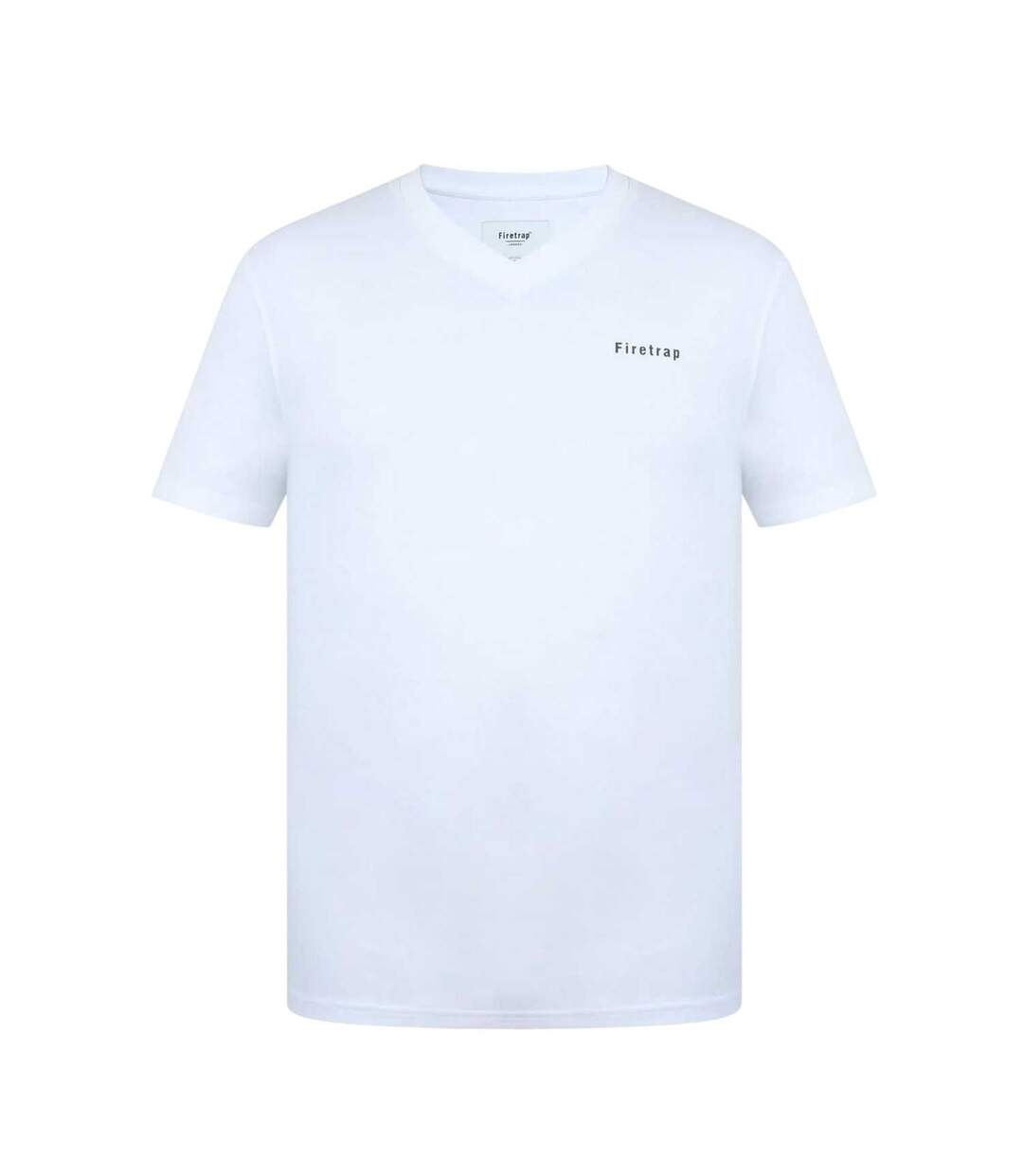 Mens Path Logo T-shirt White Firetrap-1