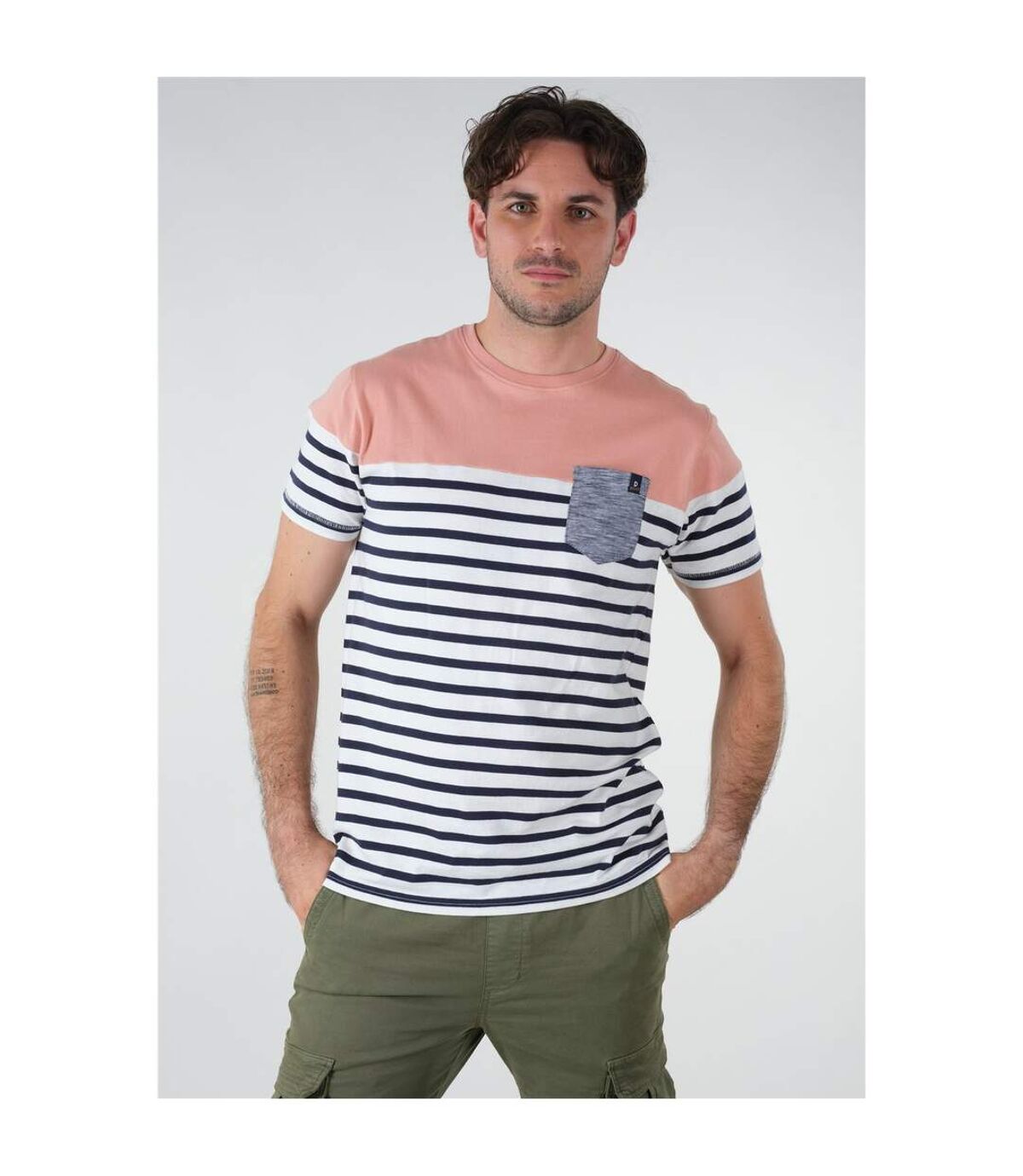 T-shirt à rayures DIXON Natural