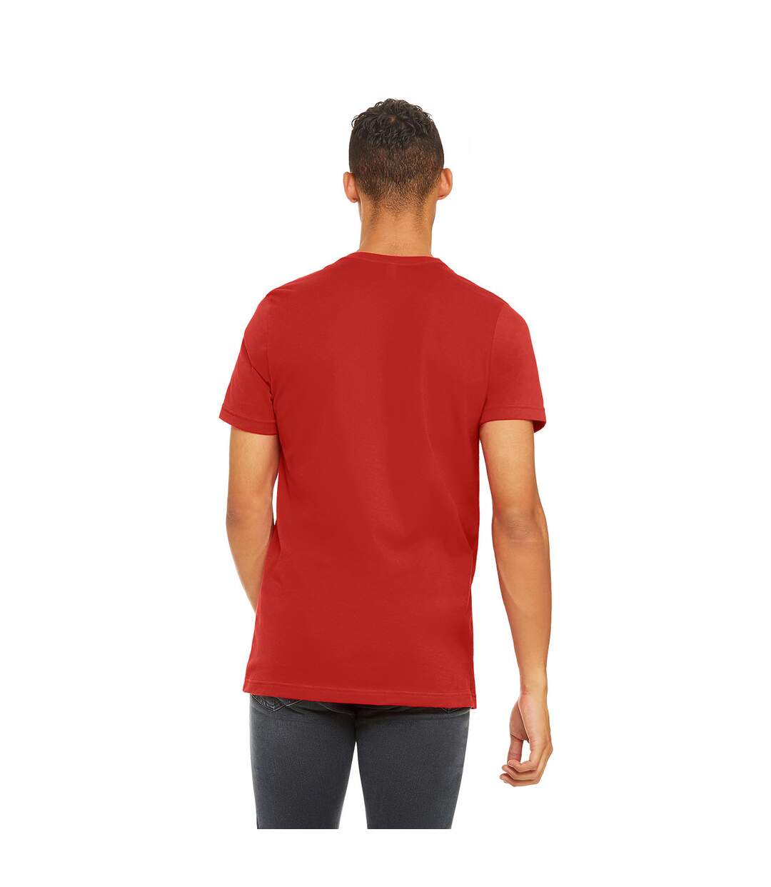 T-shirt adulte rouge Bella + Canvas-2