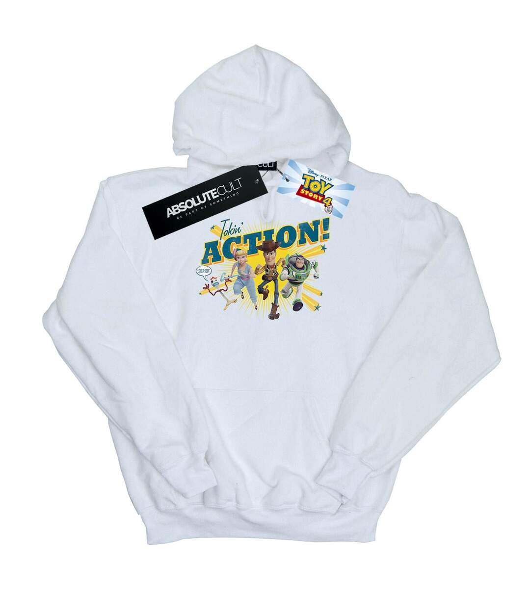 Disney - Sweat à capuche TOY STORY TAKIN' ACTION - Femme (Blanc) - UTBI15217-1