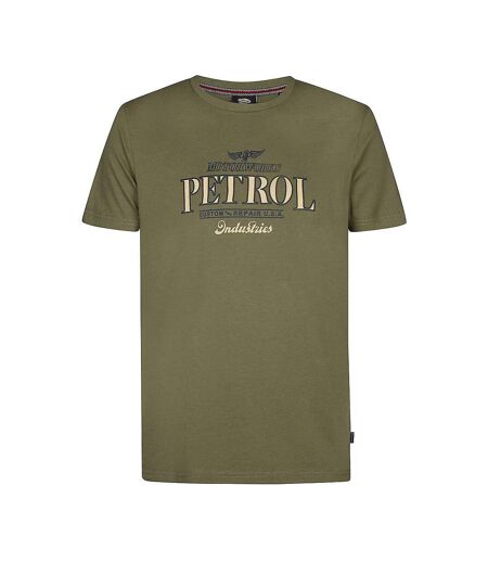T-Shirt kaki/orange homme petrol industries classics