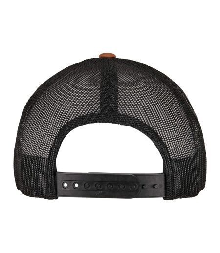 Casquette Trucker Motif/style Rétro Caramel Noir Flexfit