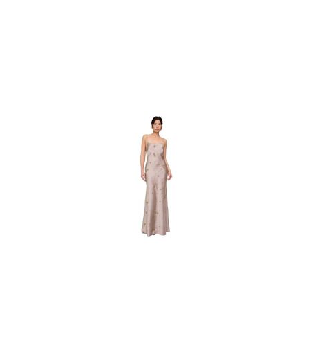 Robe Longue Sans Manches Motif/style Étoiles Femme Gris Clair Lily And Lionel