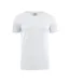 Mens V Neck T-shirt White Printer-1