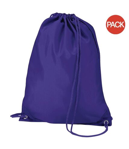 Lot de 2  7 litres taille unique violet Sac de gym Quadra